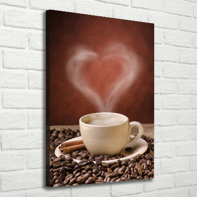 Large canvas wall art Aromatic coffee