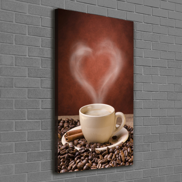 Large canvas wall art Aromatic coffee