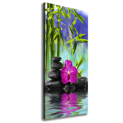 Canvas print Orchid and bamboo