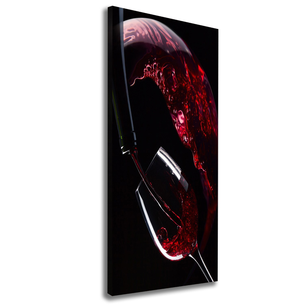 Large canvas wall art Red wine