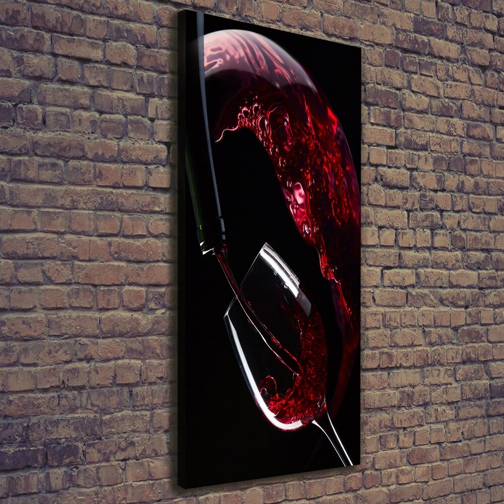 Large canvas wall art Red wine