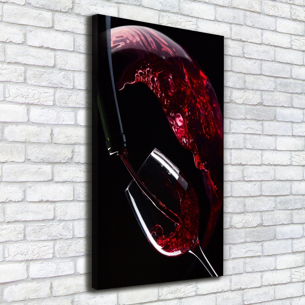 Large canvas wall art Red wine