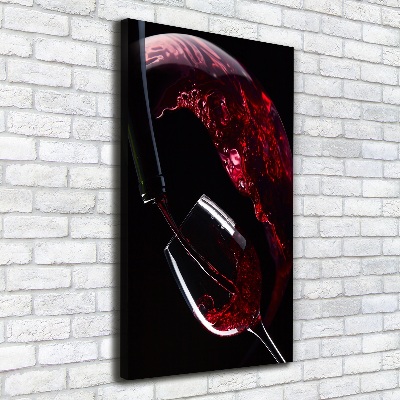 Large canvas wall art Red wine