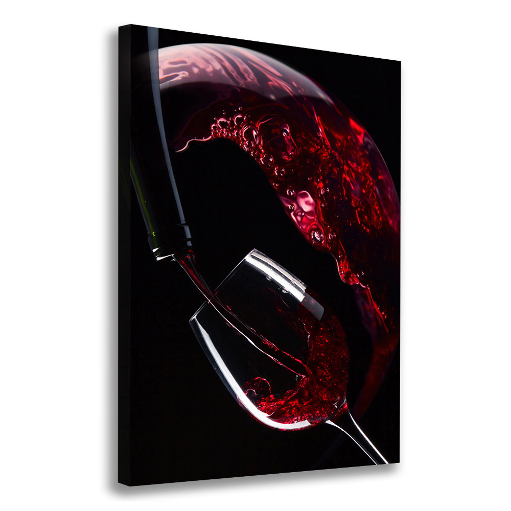 Large canvas wall art Red wine