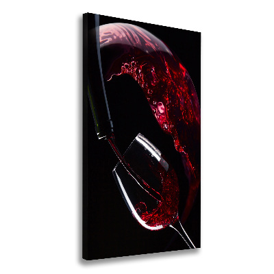 Large canvas wall art Red wine