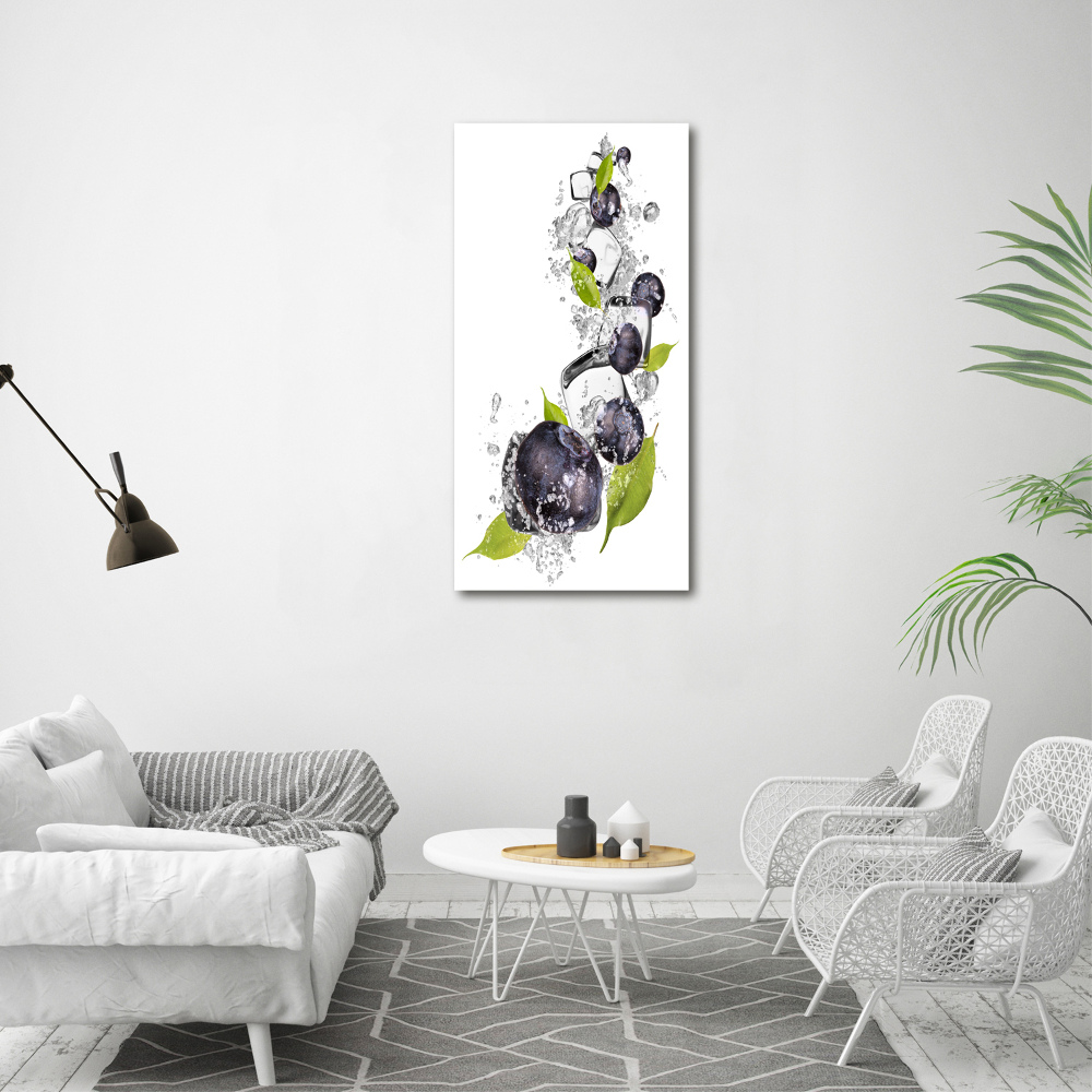 Canvas print Berries and ice