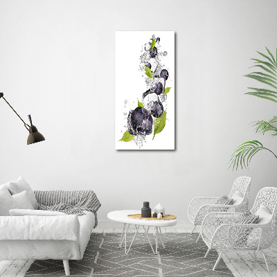 Canvas print Berries and ice