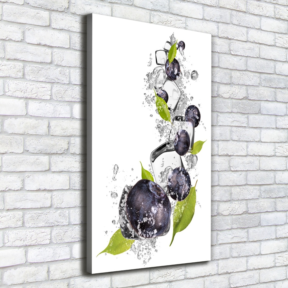 Canvas print Berries and ice