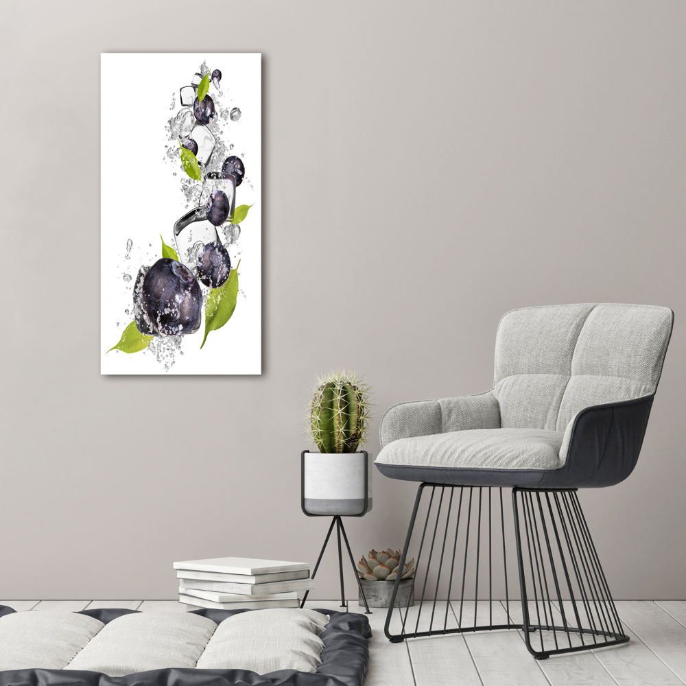 Canvas print Berries and ice