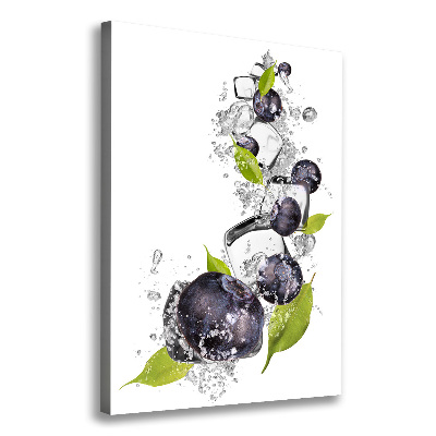 Canvas print Berries and ice