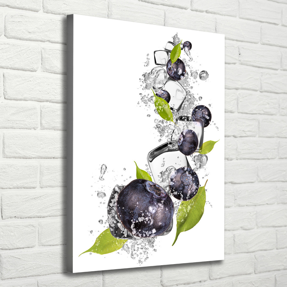 Canvas print Berries and ice