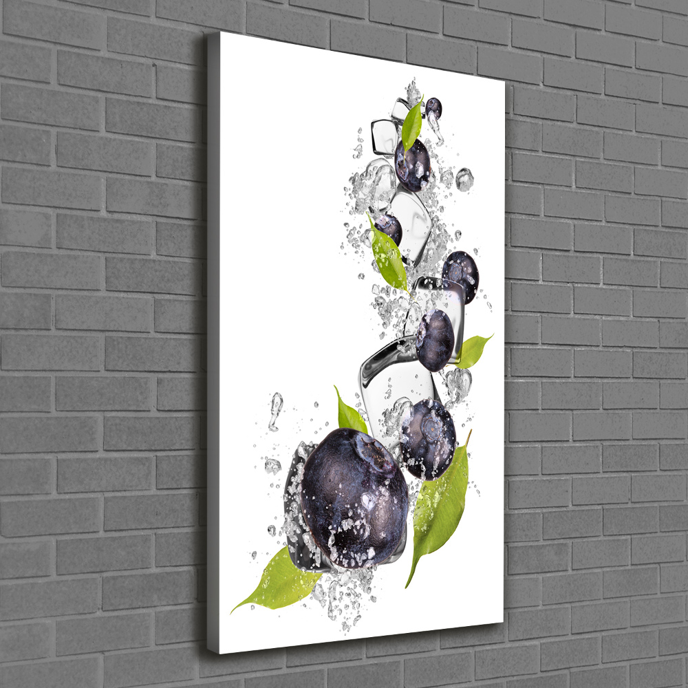 Canvas print Berries and ice