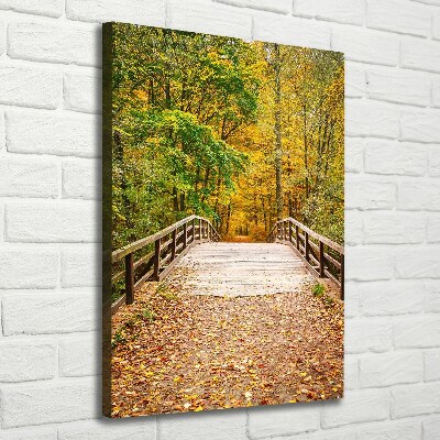 Canvas wall art Forest in autumn