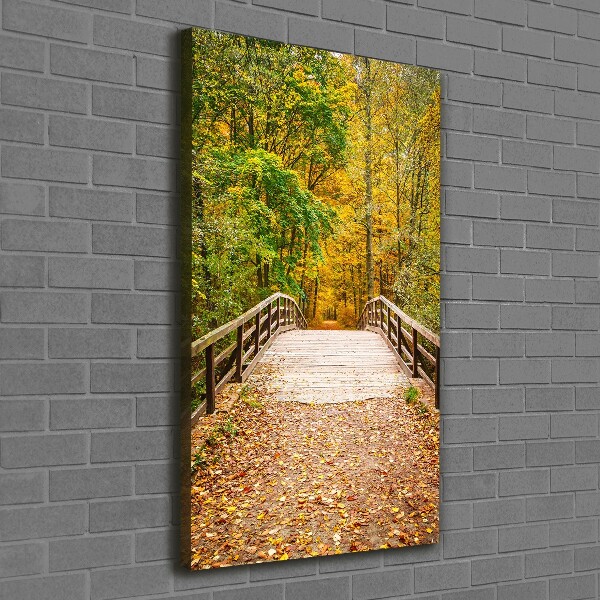 Canvas wall art Forest in autumn