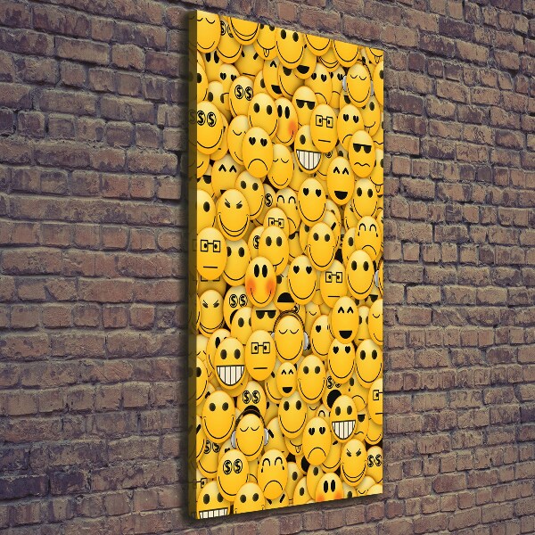 Wall art canvas large Emoticons