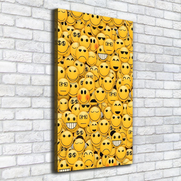 Wall art canvas large Emoticons