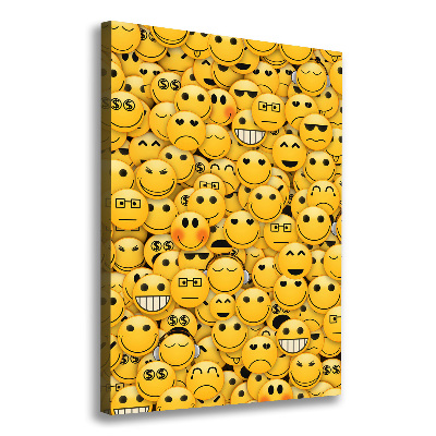 Wall art canvas large Emoticons