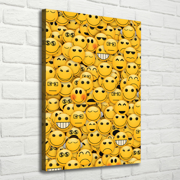 Wall art canvas large Emoticons