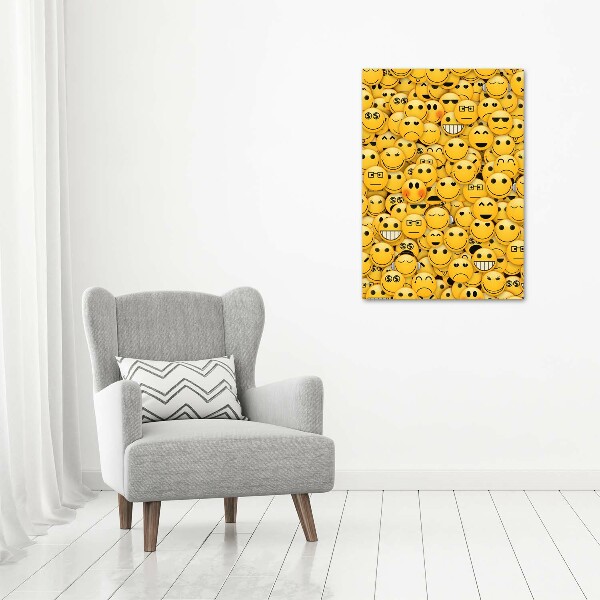 Wall art canvas large Emoticons