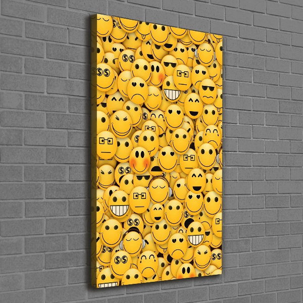 Wall art canvas large Emoticons