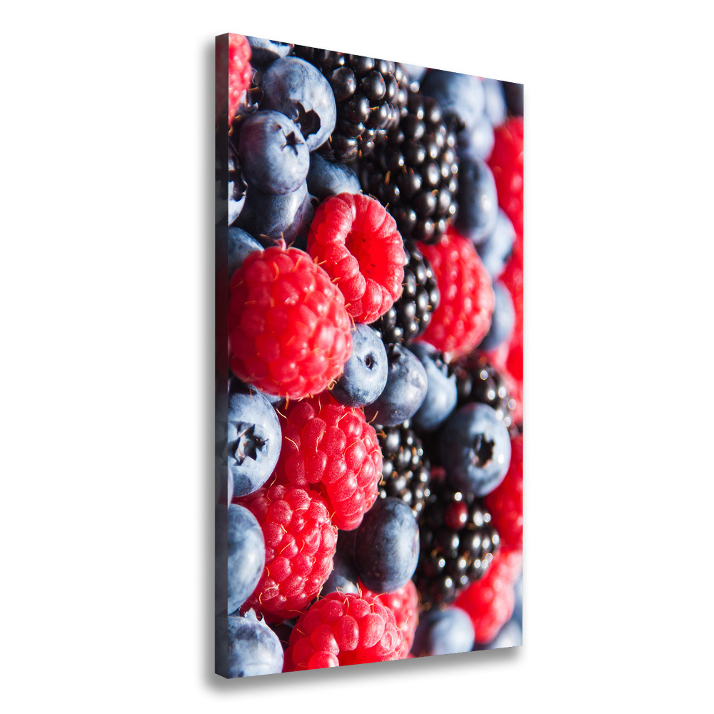 Wall art canvas large Forest fruits