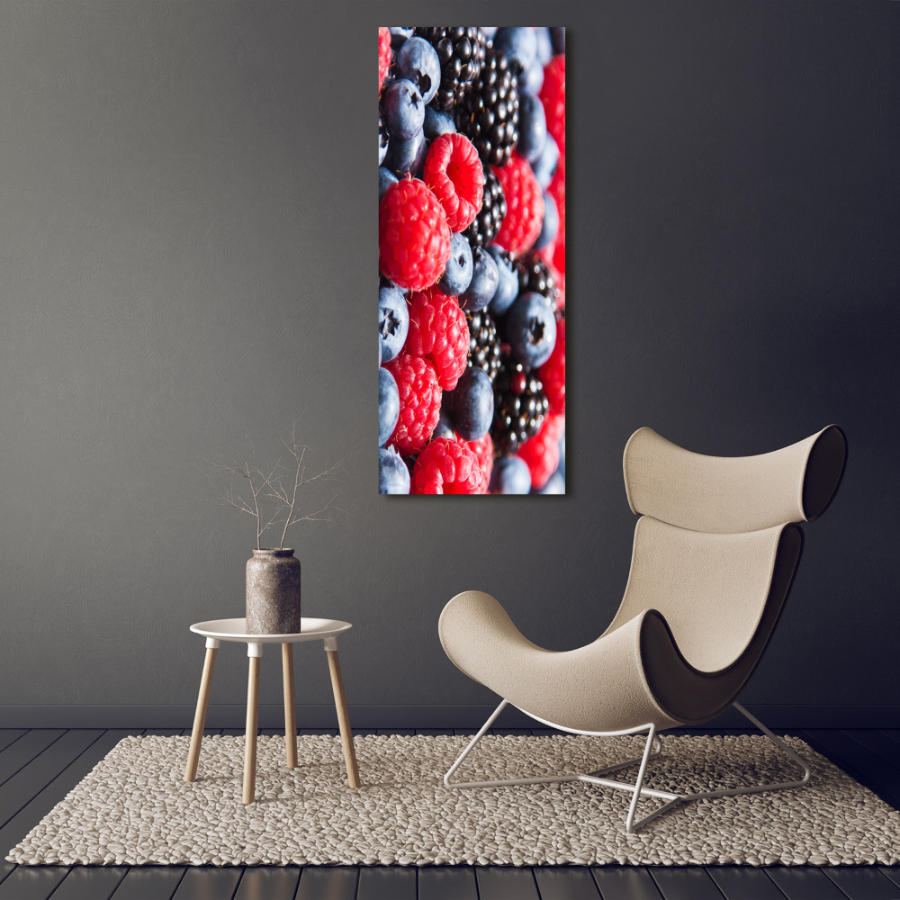 Wall art canvas large Forest fruits