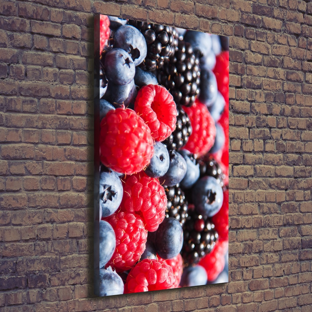 Wall art canvas large Forest fruits