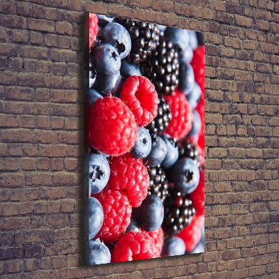 Wall art canvas large Forest fruits