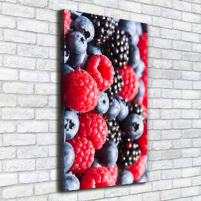 Wall art canvas large Forest fruits