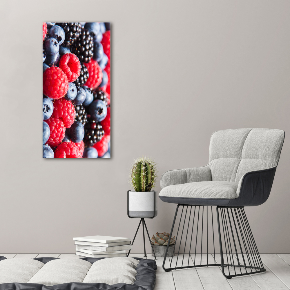 Wall art canvas large Forest fruits