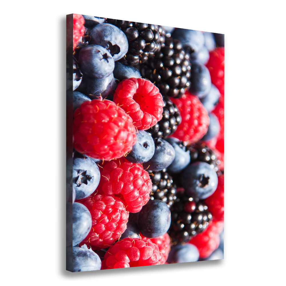 Wall art canvas large Forest fruits