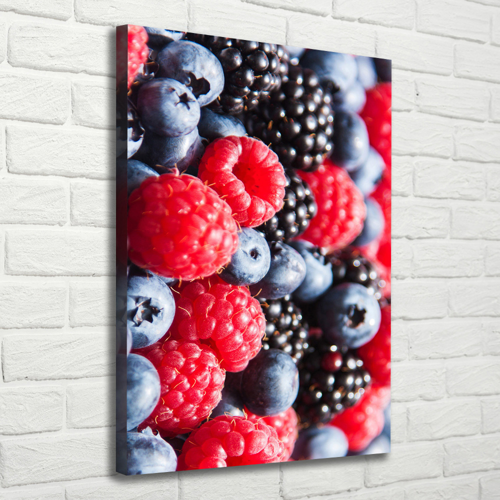 Wall art canvas large Forest fruits