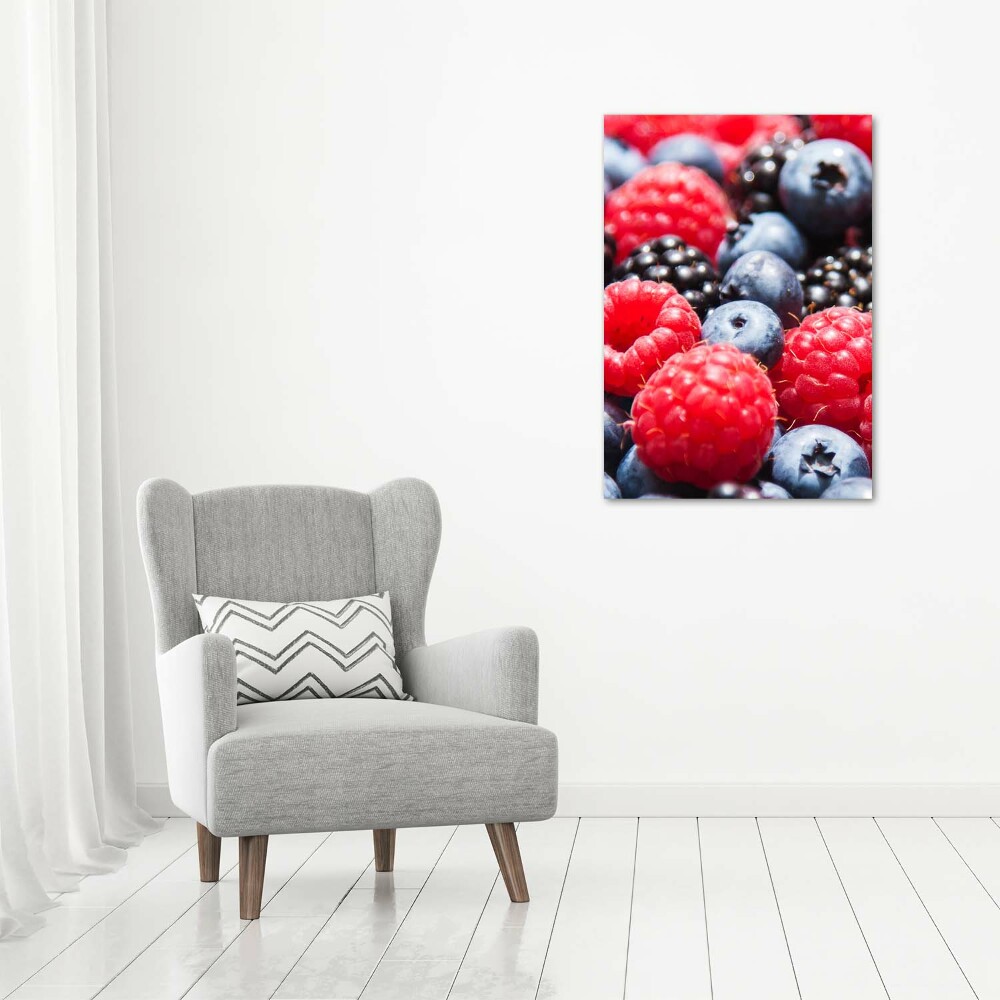 Wall art canvas large Forest fruits