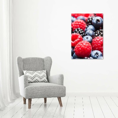 Wall art canvas large Forest fruits