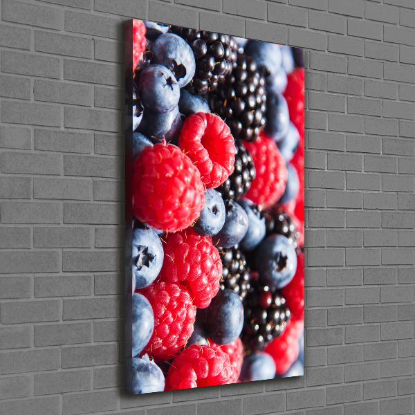 Wall art canvas large Forest fruits