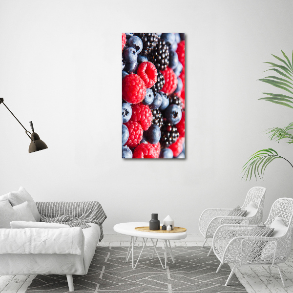 Wall art canvas large Forest fruits