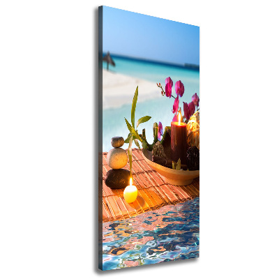 Canvas print Orchid and bamboo