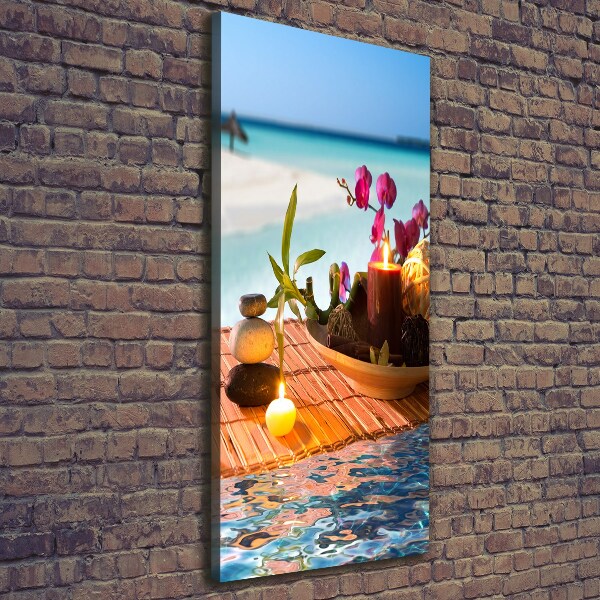 Canvas print Orchid and bamboo