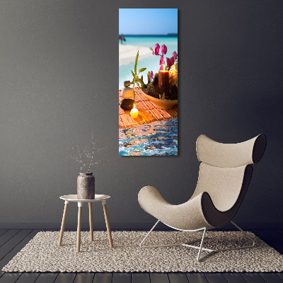 Canvas print Orchid and bamboo