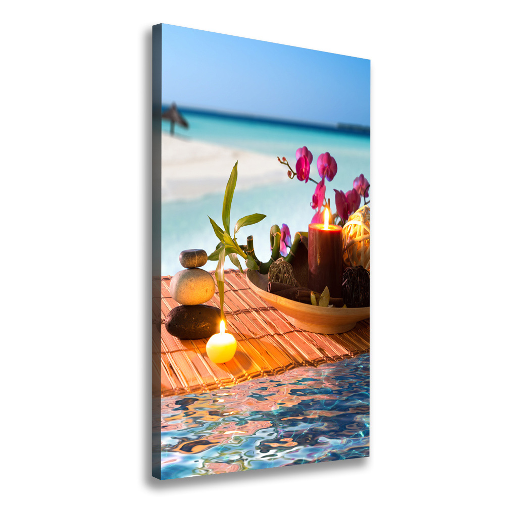 Canvas print Orchid and bamboo