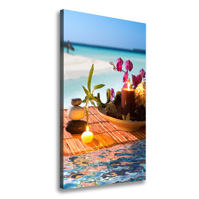 Canvas print Orchid and bamboo