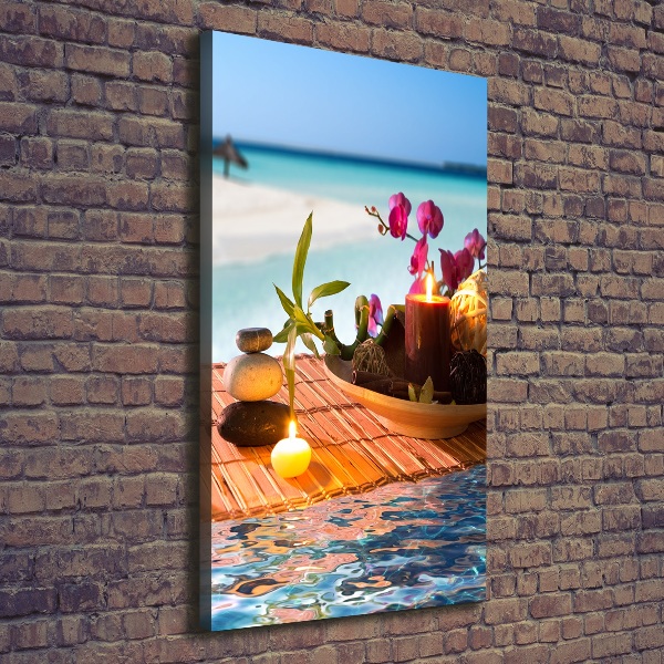 Canvas print Orchid and bamboo