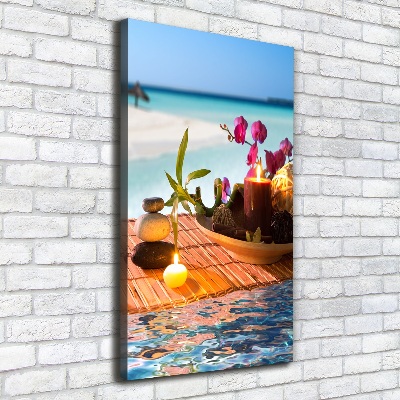 Canvas print Orchid and bamboo