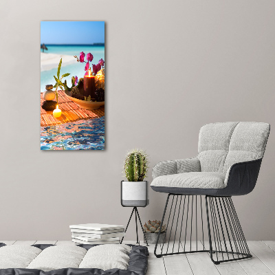 Canvas print Orchid and bamboo