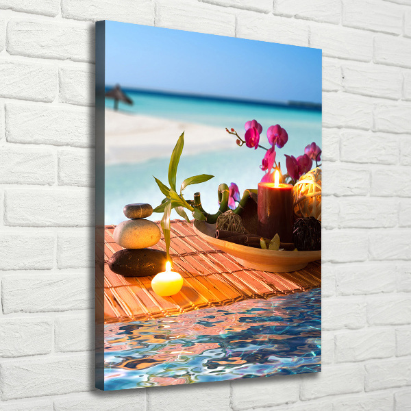 Canvas print Orchid and bamboo