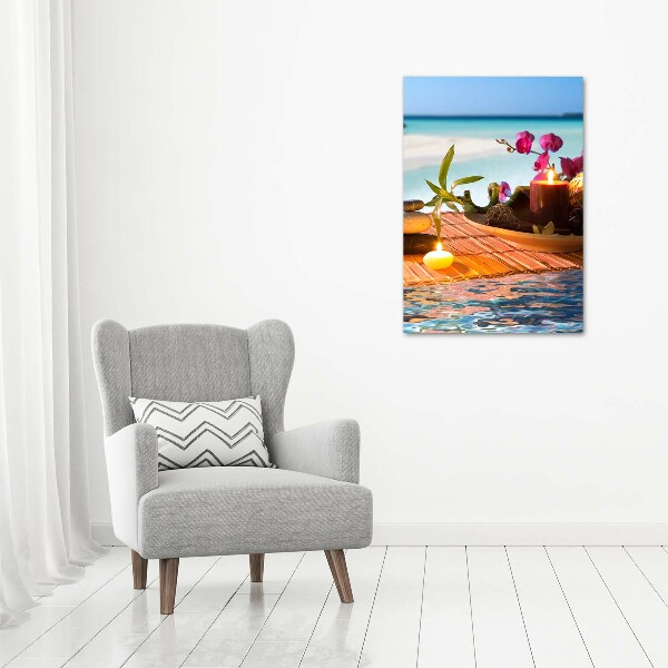 Canvas print Orchid and bamboo