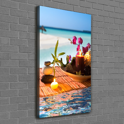 Canvas print Orchid and bamboo