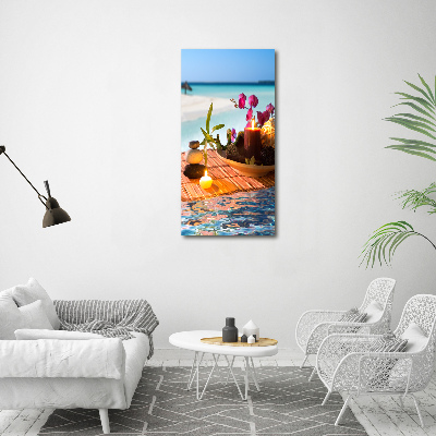 Canvas print Orchid and bamboo