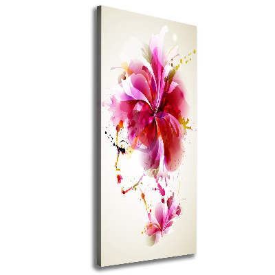 Large canvas wall art Abstraction woman