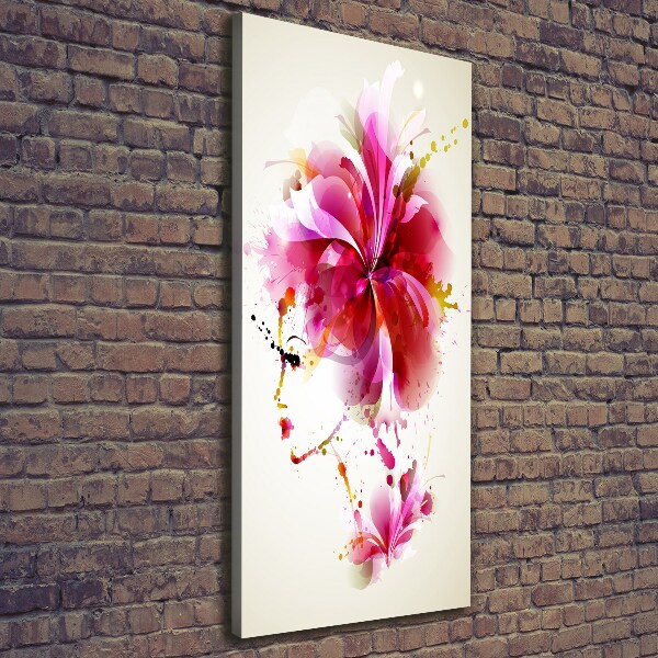 Large canvas wall art Abstraction woman